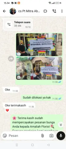 Testimonial Papan Bunga cigondewah hilir