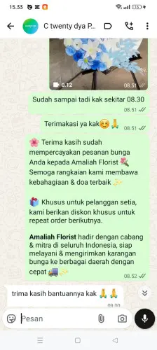 Testimonial Standing Flower cigondewah hilir