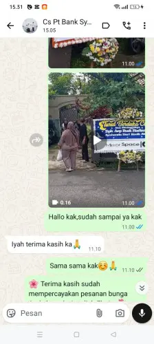 Testimonial Papan Bunga cigondewah hilir